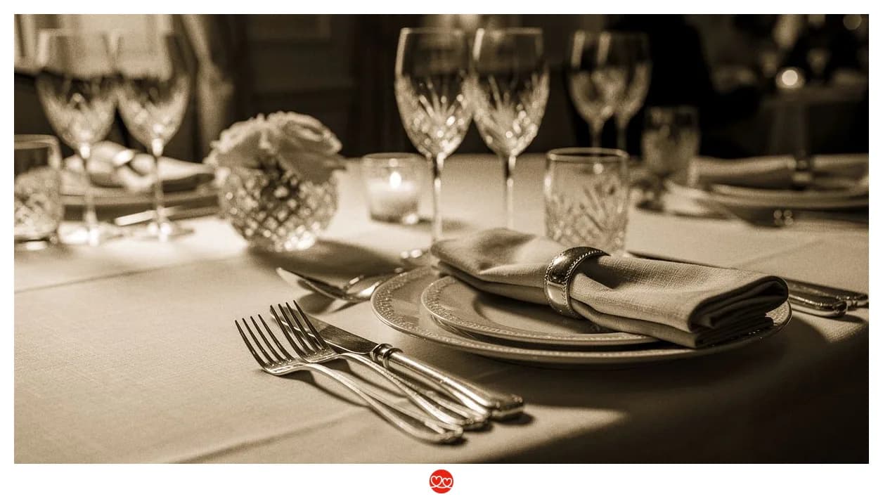 Gedeckte Gourmet-Tafel – Symbolbild zu Lea Linster