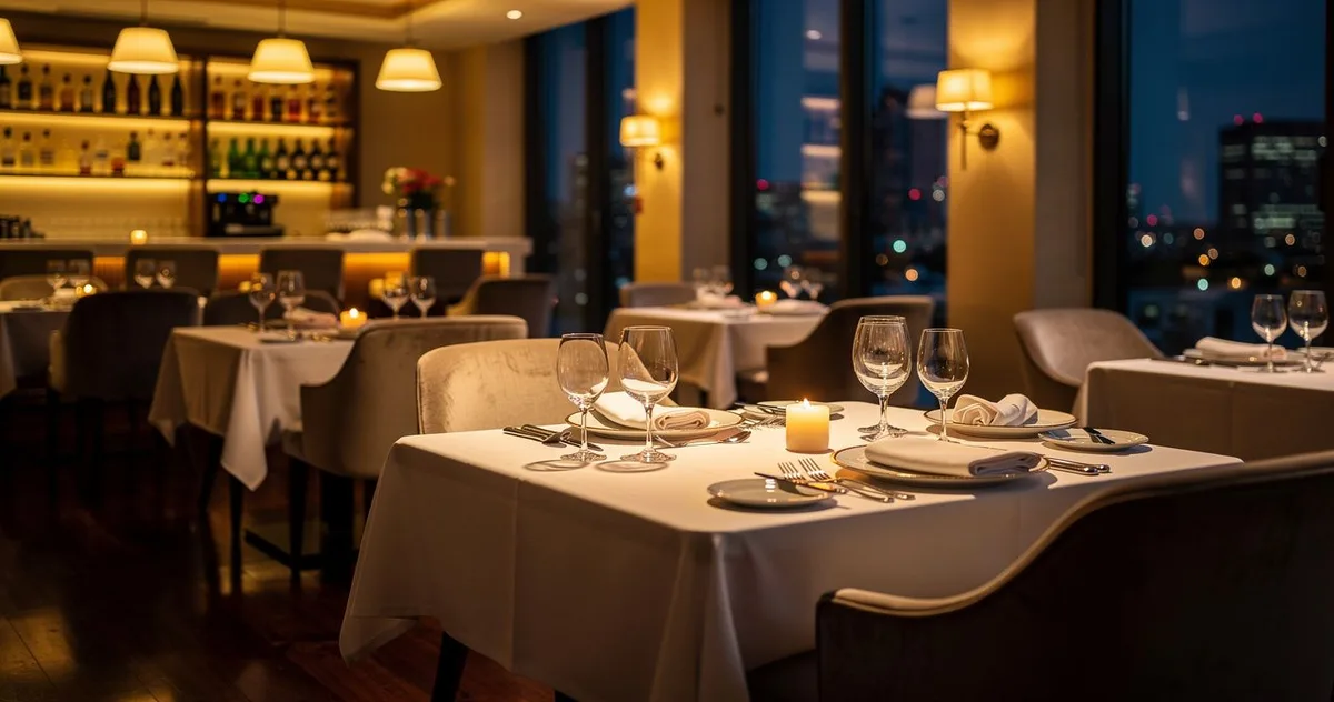 Restaurantleiter koordiniert den Service im Gastraum