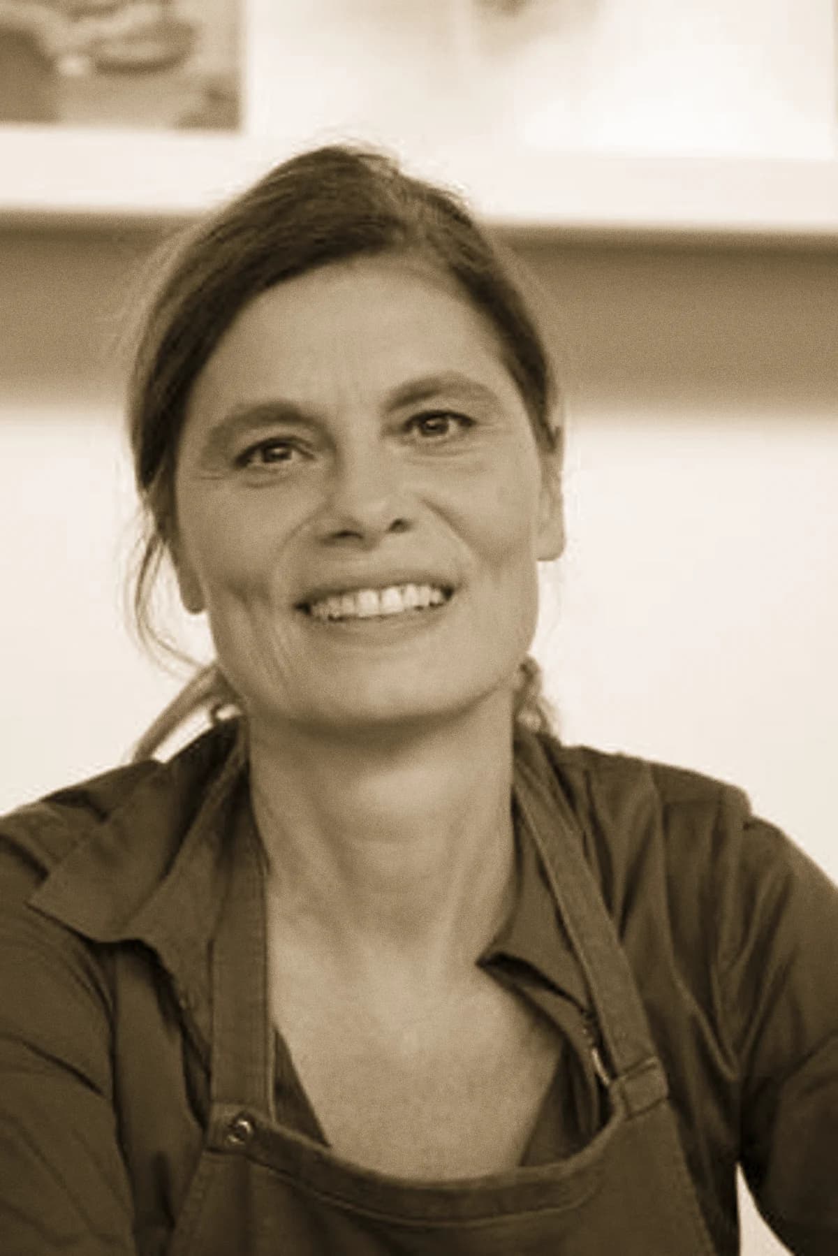 Sarah Wiener Koechin: Sarah Wiener — Pressefoto deutsch-österreichische TV-Köchin und Gründerin der Sarah-Wiener-Stiftung