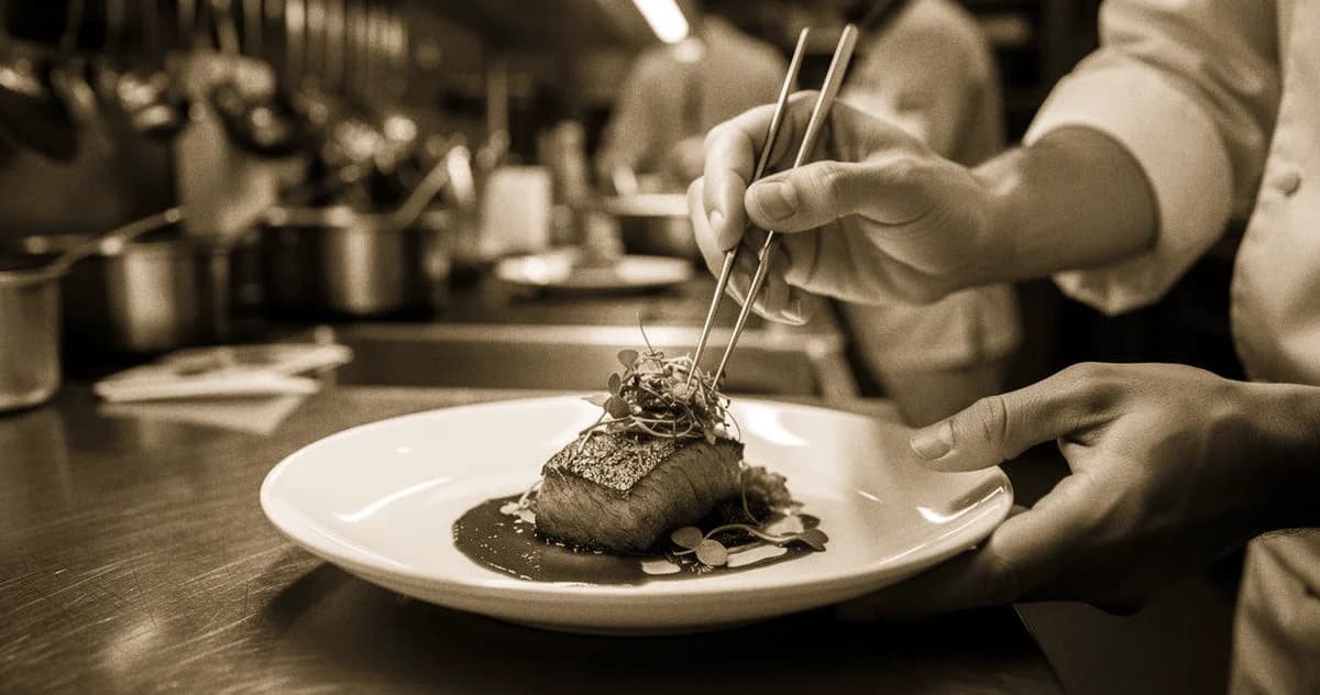 Sous Chef Alltag: Sous Chef bei der Tellergarnitur