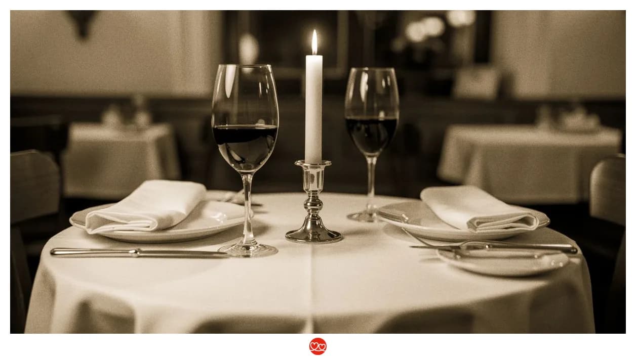 Gedeckter Tisch für zwei – Symbolbild zu Johann Lafer