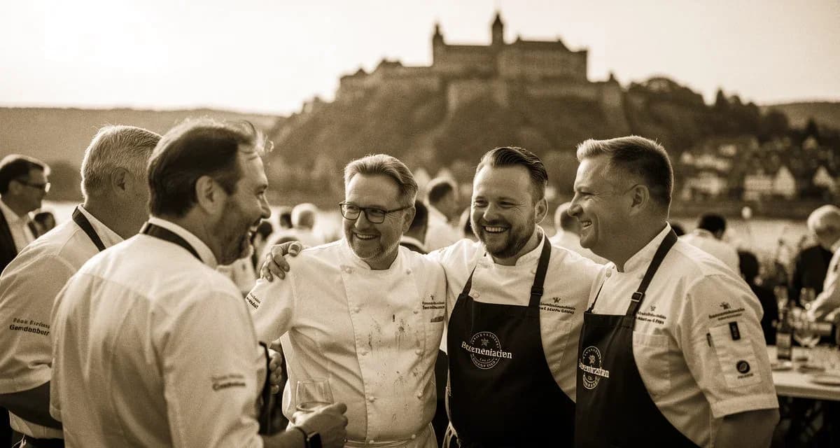 Heidelberger Koeche: Koeche vor dem Heidelberger Schloss bei einem Outdoor-Event